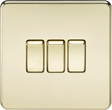 ML Accessories 10AX 3G 2-Way Switch - Polished Brass