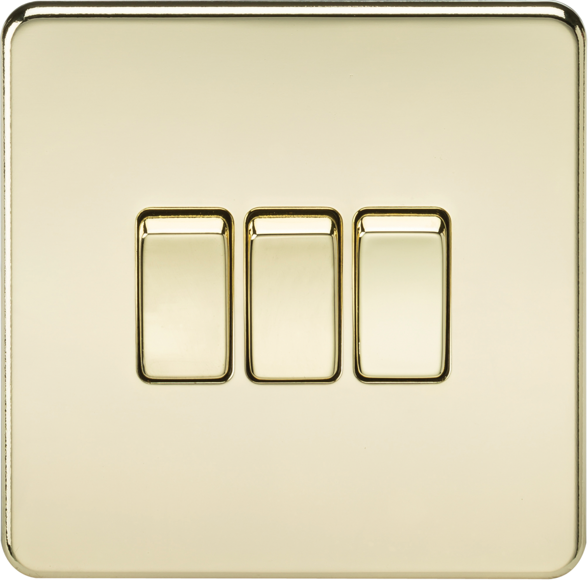 ML Accessories 10AX 3G 2-Way Switch - Polished Brass