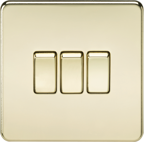 ML Accessories 10AX 3G 2-Way Switch - Polished Brass