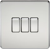 10AX 3G 2-way Switch - Polished Chrome