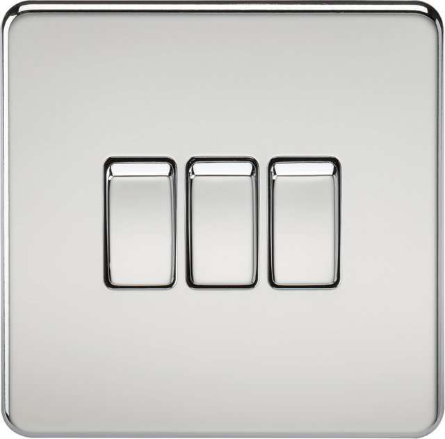 10AX 3G 2-way Switch - Polished Chrome