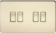 10AX 4G 2-Way Switch - Polished Brass - Product Image