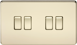10AX 4G 2-Way Switch - Polished Brass - Product Image