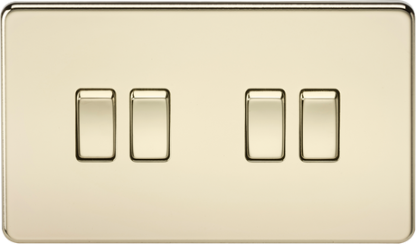 10AX 4G 2-Way Switch - Polished Brass - Product Image