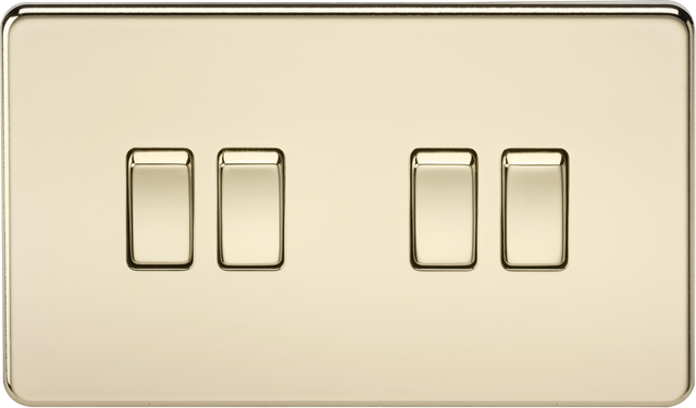 10AX 4G 2-Way Switch - Polished Brass - Product Image