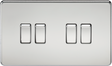 10AX 4G 2-way Switch - Polished Chrome, Screwless Design