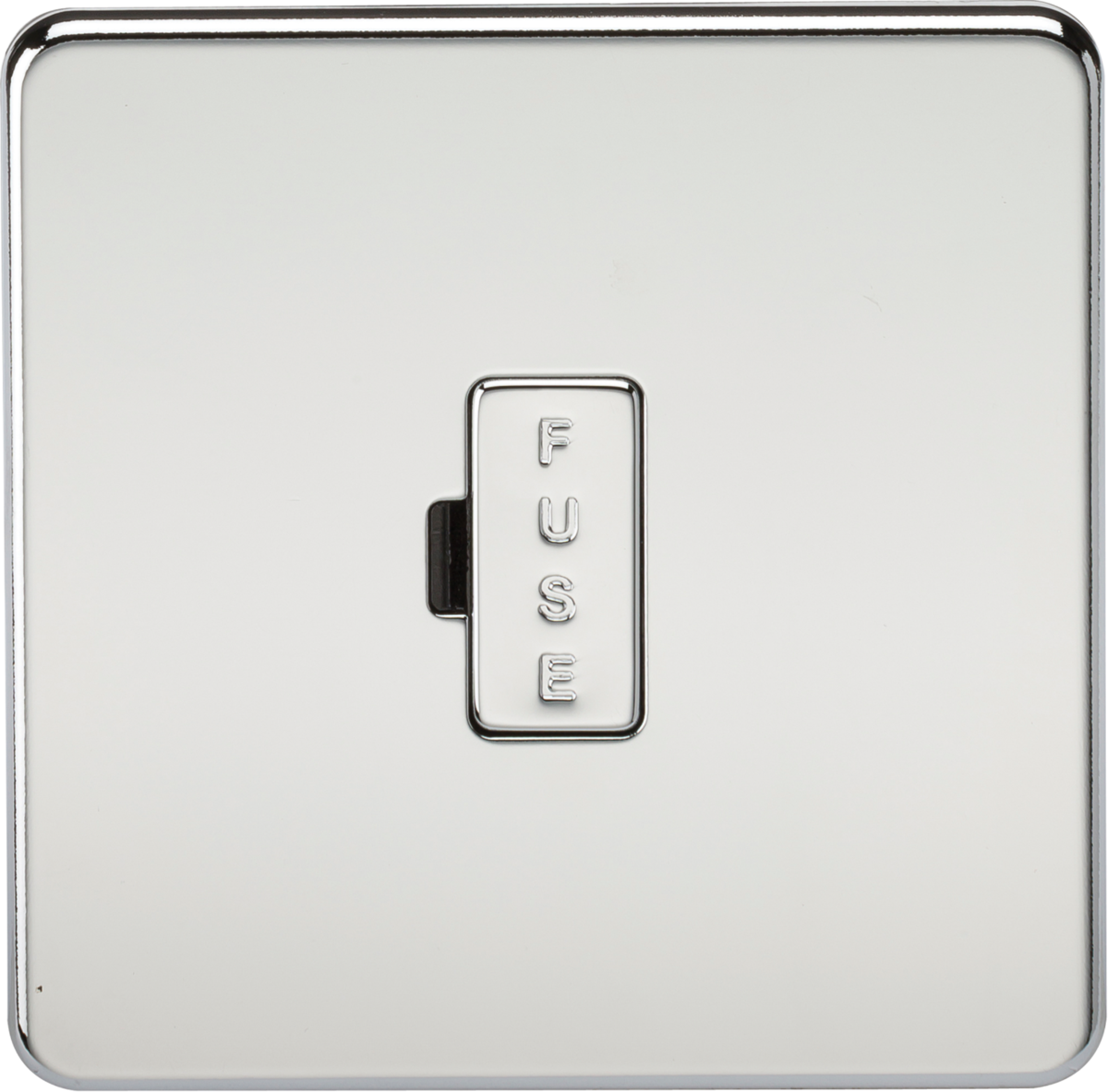 ML Accessories 13A Fused Spur Unit in Polished Chrome - Front View