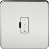 ML Accessories 13A Fused Spur Unit in Polished Chrome - Front View