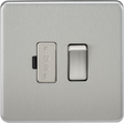 13A Switched Fused Spur Unit - Brushed Chrome