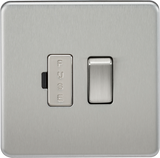 13A Switched Fused Spur Unit - Brushed Chrome