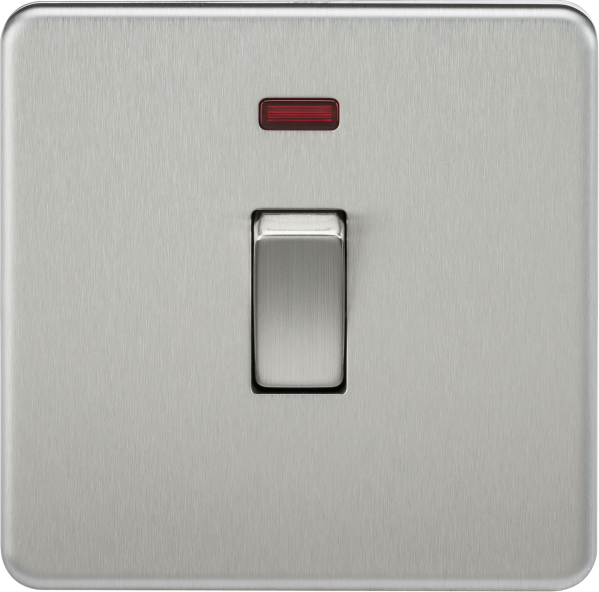 20A 1G DP Switch with Neon - Brushed Chrome