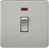 20A 1G DP Switch with Neon - Brushed Chrome