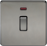 20A DP Switch with Neon - Black Nickel
