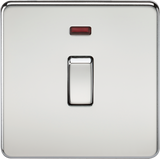 20A 1G DP Switch with Neon - Polished Chrome - ML Accessories