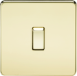 20A 1G DP Switch - Polished Brass by ML Accessories