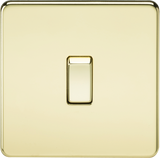 20A 1G DP Switch - Polished Brass by ML Accessories
