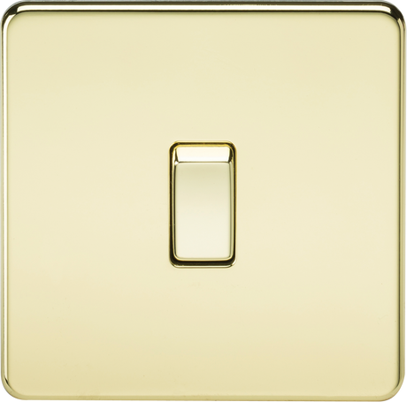 20A 1G DP Switch - Polished Brass by ML Accessories