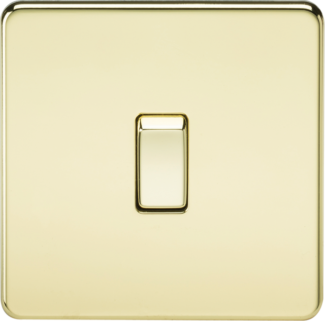 20A 1G DP Switch - Polished Brass by ML Accessories