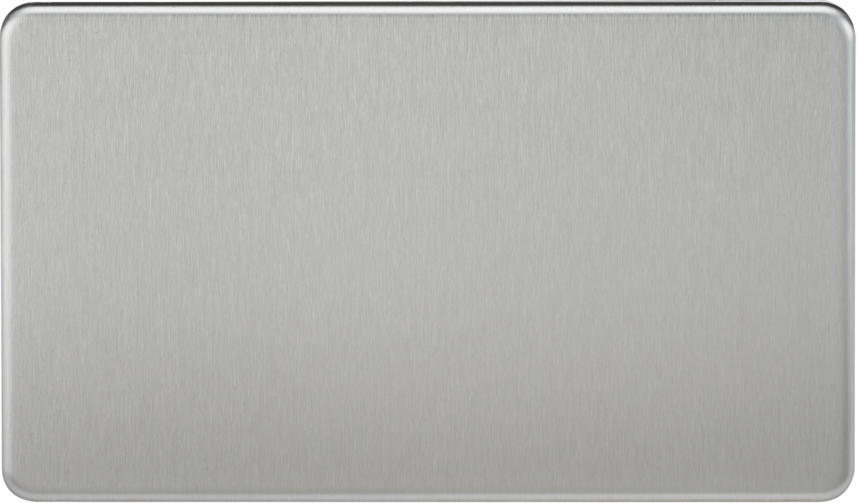 2G Blanking Plate - Brushed Chrome