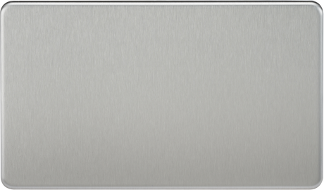 2G Blanking Plate - Brushed Chrome