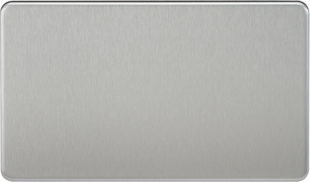 2G Blanking Plate - Brushed Chrome