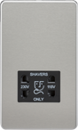 Brushed Chrome Dual Voltage Shaver Socket - SF8900BC