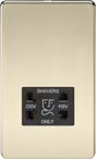 Polished Brass Dual Voltage Shaver Socket - SF8900PB