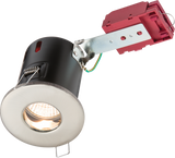 230V IP65 GU10 IC Fire-Rated Shower Downlight Brushed Chrome