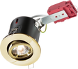230V IP20 50W GU10 Brass Tilt Downlight