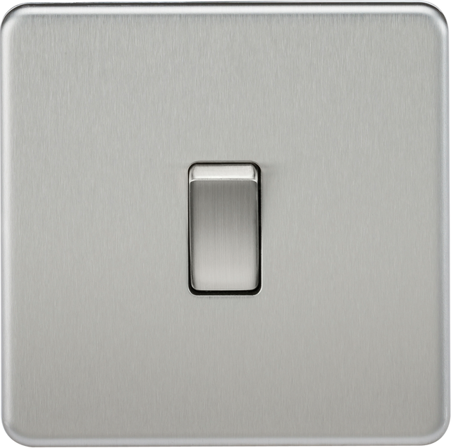 10AX 1G Intermediate Switch - Brushed Chrome