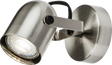 230V GU10 Single Spotlight - Brushed Chrome with Adjustable Directional Head