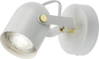 230V GU10 Single Spotlight - Matt White, Adjustable Head