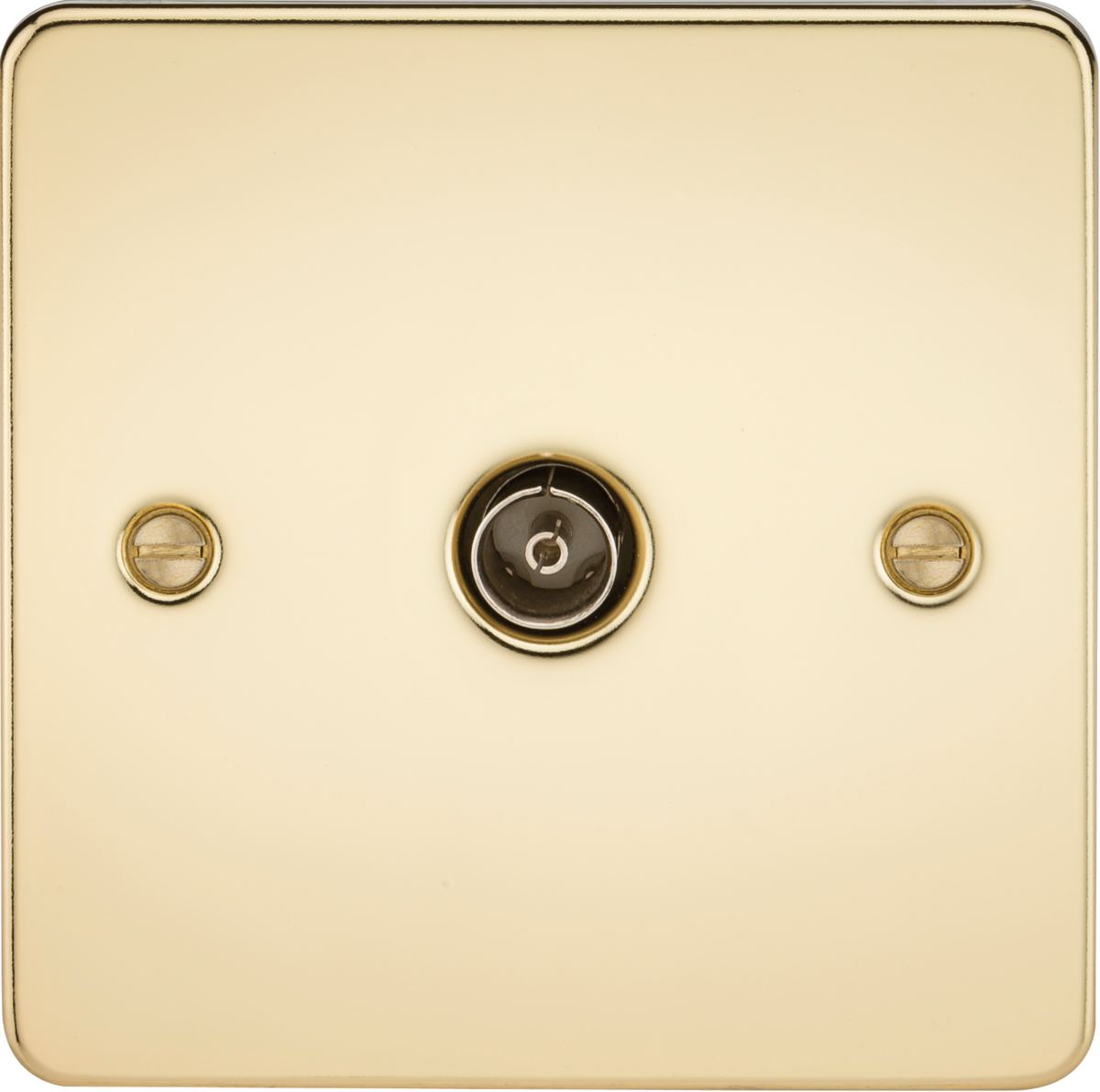 Polished Brass TV Outlet - Non-Isolated