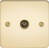 Polished Brass TV Outlet - Non-Isolated
