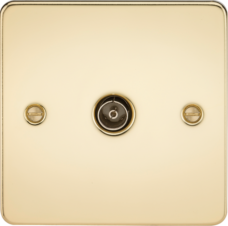 Polished Brass TV Outlet - Non-Isolated