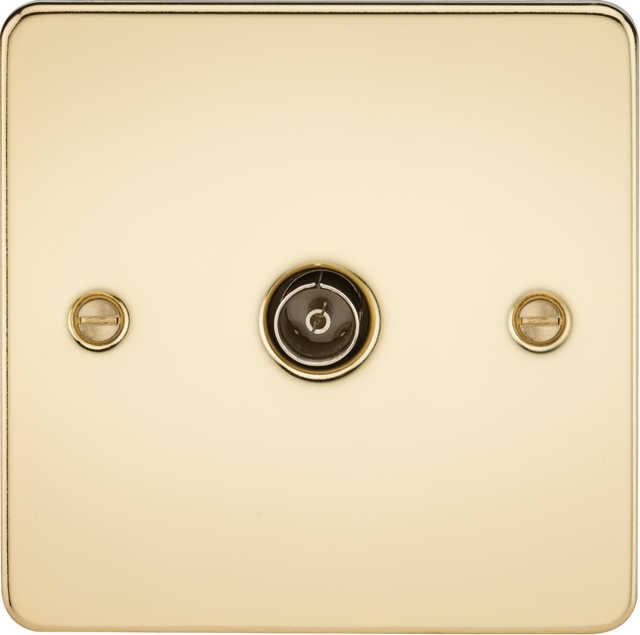 Polished Brass TV Outlet - Non-Isolated