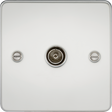 TV Outlet Non-Isolated - Polished Chrome