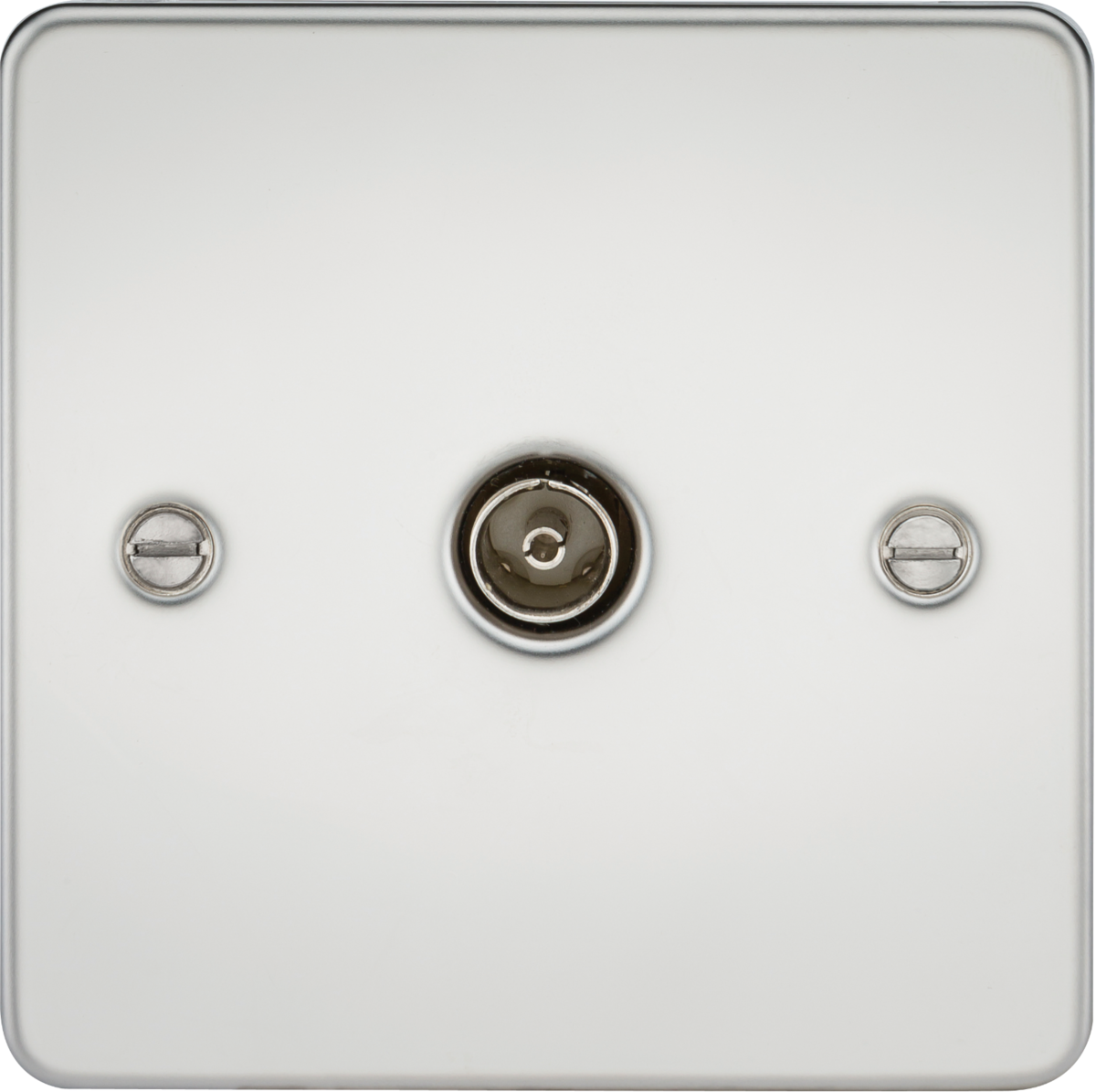 TV Outlet Non-Isolated - Polished Chrome