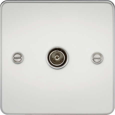 TV Outlet Non-Isolated - Polished Chrome