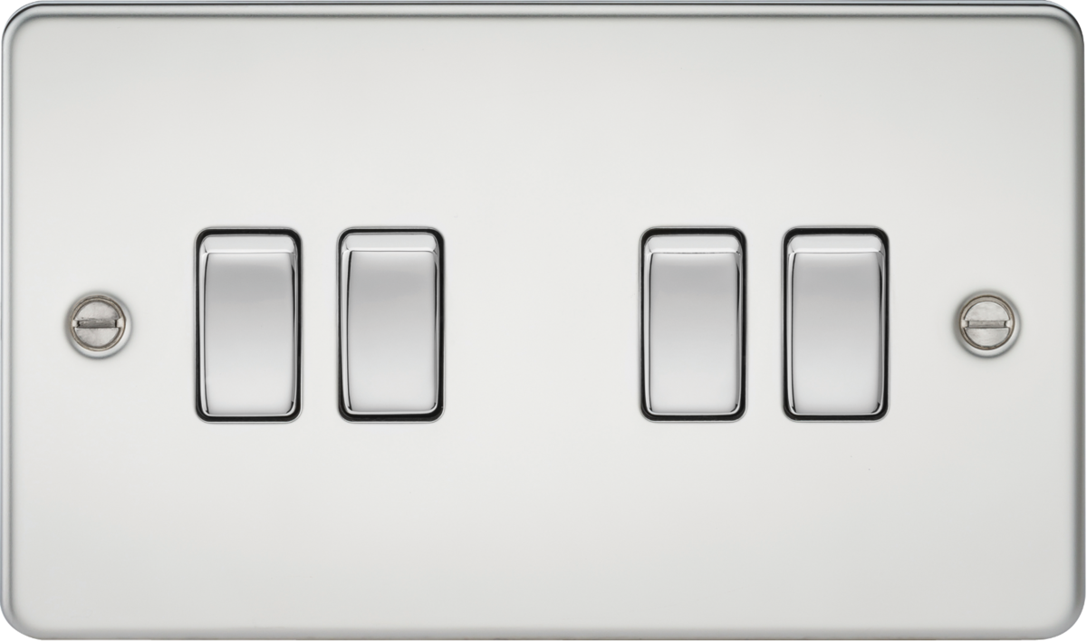 10AX 4G 2-Way Switch - Polished Chrome