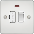 13A Switched Fused Spur Unit with Neon - Polished Chrome