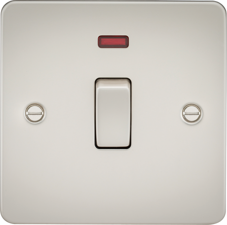 20A 1G DP Switch with Neon - Pearl Finish