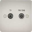 Screened Diplex Outlet (TV, FM DAB) - Pearl