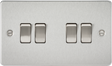10AX 4G 2-Way Switch - Brushed Chrome