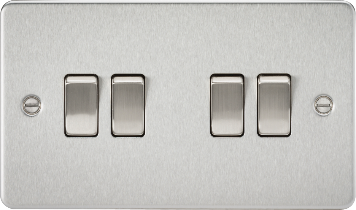10AX 4G 2-Way Switch - Brushed Chrome