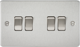 10AX 4G 2-Way Switch - Brushed Chrome