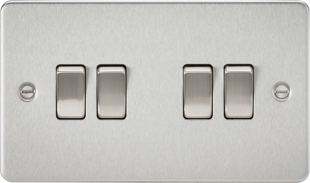 10AX 4G 2-Way Switch - Brushed Chrome