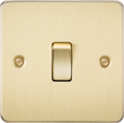 10AX 1G Intermediate Switch - Brushed Brass