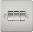 10AX 3G 2-way Switch - Brushed Chrome