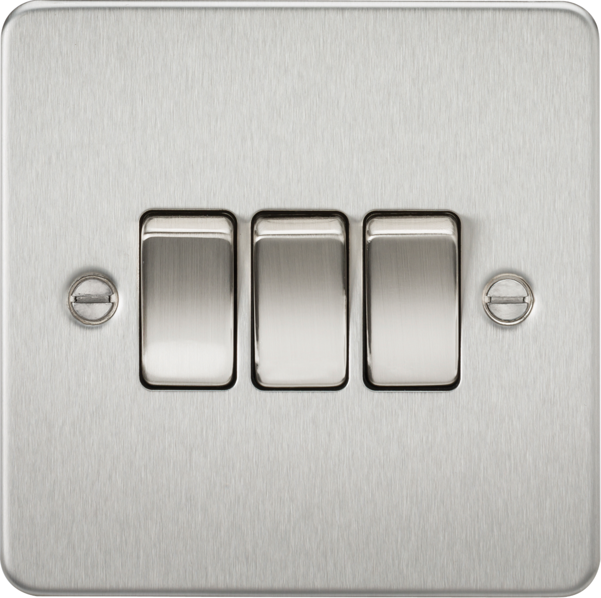 10AX 3G 2-way Switch - Brushed Chrome